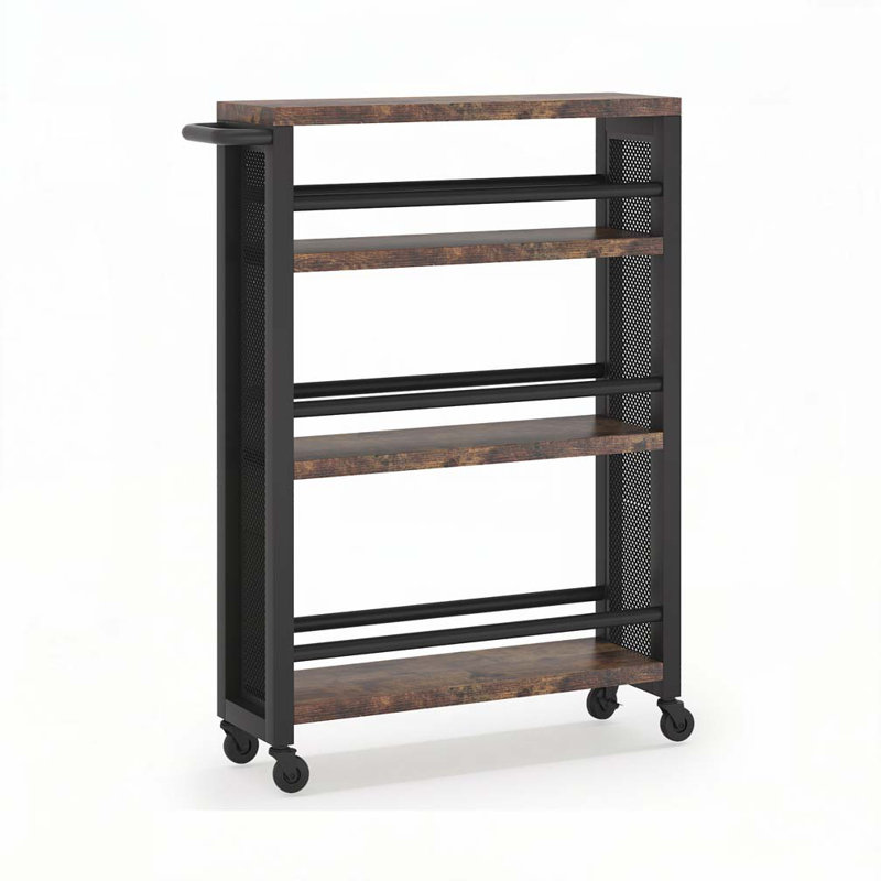 4-Tier Rolling Utility Cart with Wheels