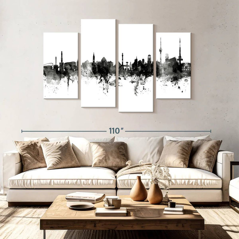 Sireci Stuttgart Germany Skyline I, 54" H x 84" W