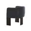 Chaise longue en cuir de vache de 32,25 po de large Lundell - Noir