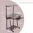 2 Tier Mobile Computer Desk with Printer Shelf & Keyboard Tray