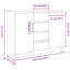 Sideboard With Drawers 100.5X35x76 Cm Engineered Wood-1406815756