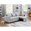 Canapé-lit en lin gris clair 79,75 po Zoey