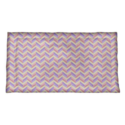 Taie décorative à chevrons Katelyn Elizabeth