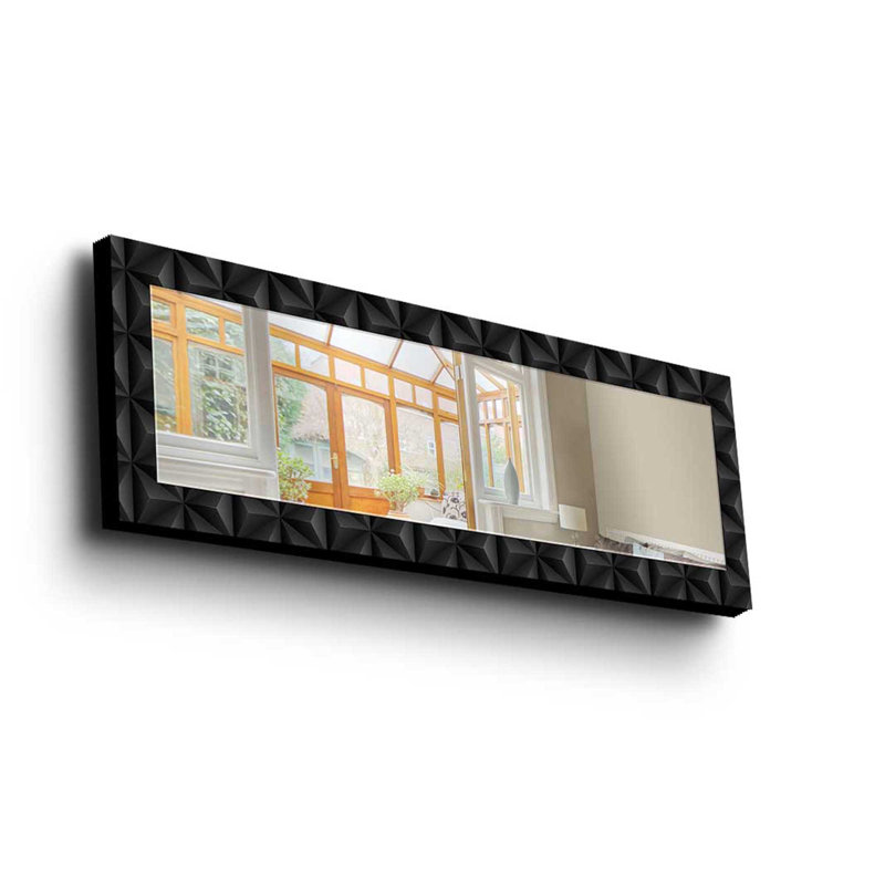 Arreola Wood Flat Wall Mirror