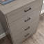 Commode 4 tiroirs, finition brune
