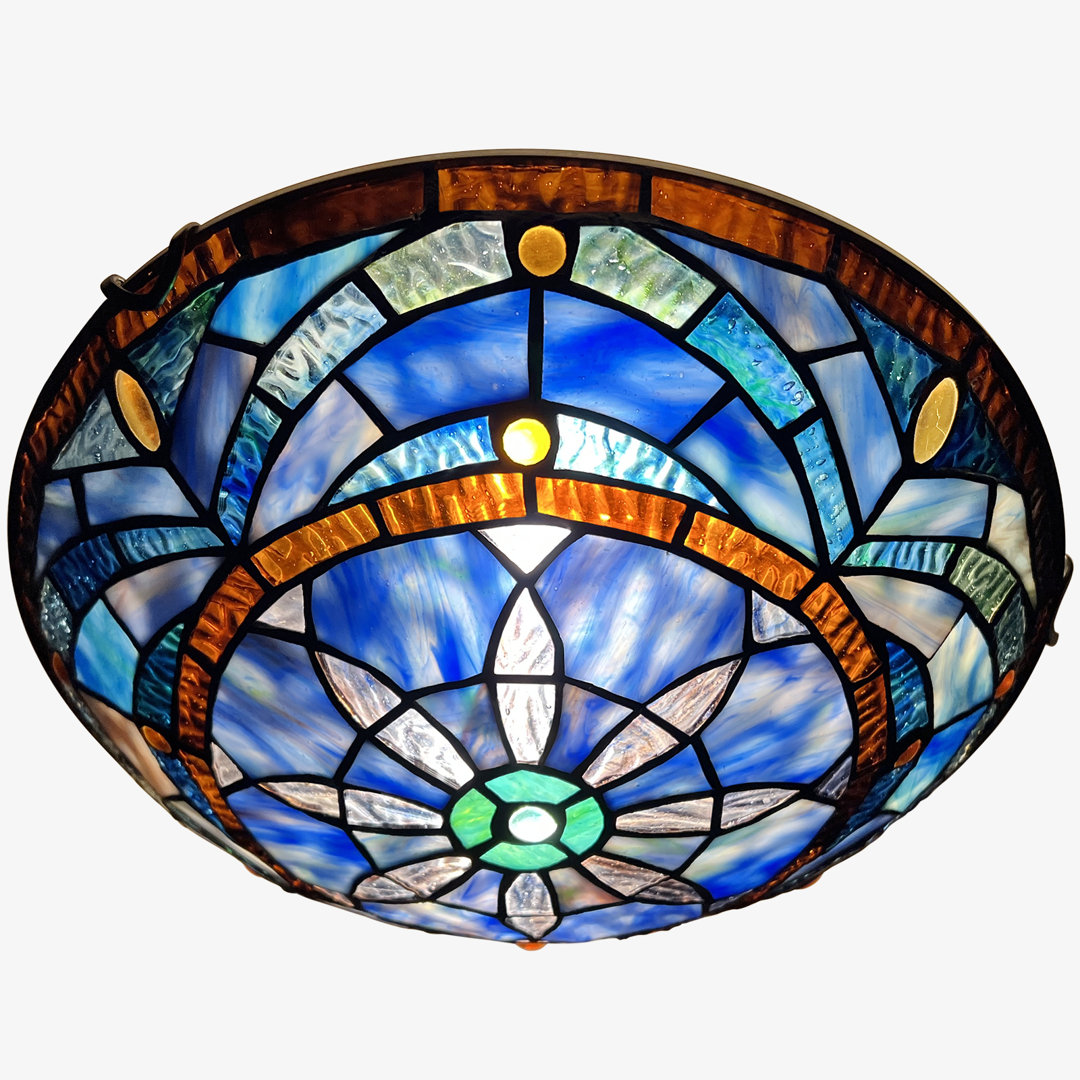 Tiffany Glass Flush Mount Vinplus
