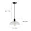 Luminaire suspendu en dôme à 1 lumière à intensité variable