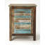 Rustic Shutter Painted Accent Cabinet