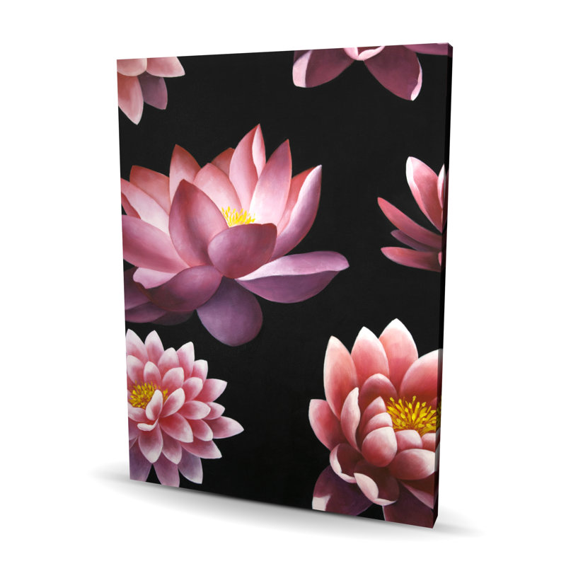 Motif de fleurs de lotus, art floral