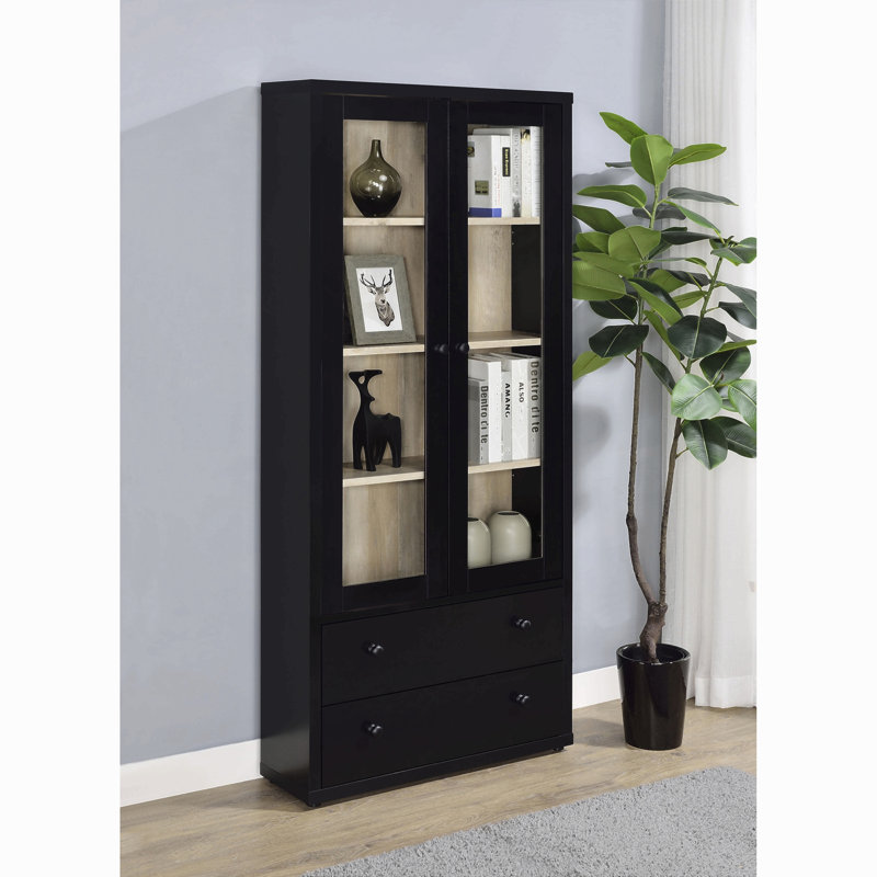 Vitrine à 4 tablettes, Black