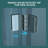 32"W X 72"H Fold Frameless Shower Door With Tempered Glass, 1/4 Inch (6 Mm), Chrome-123210099