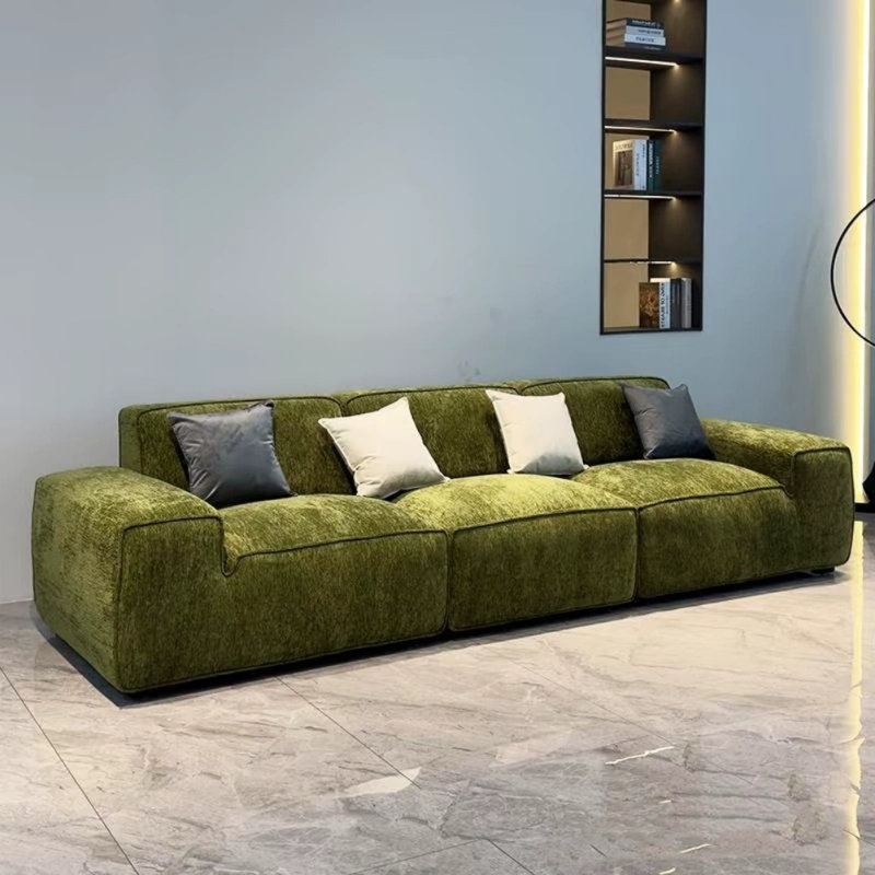 Modern Chenille Straight - line Couch