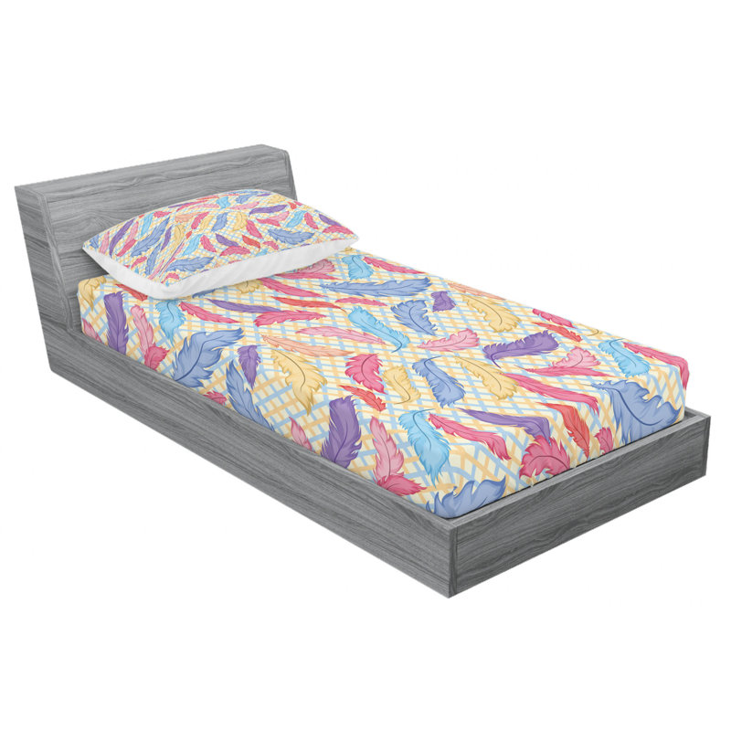 Microfiber Plaid Sheet Set, Twin XL Sheet Set + Fitted Sheet + 1 Pillowcase