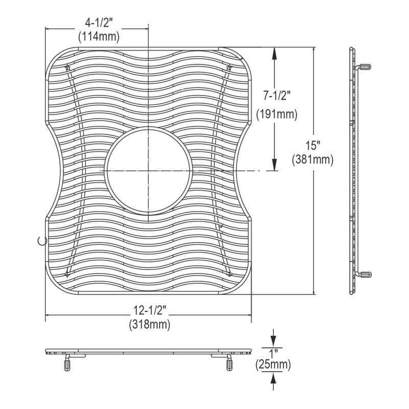 15" x 12.5" Sink Grid