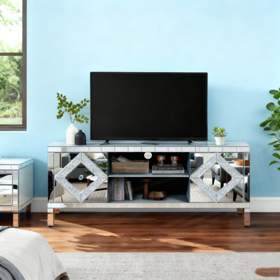 Console média en bois pour téléviseur 65 pouces