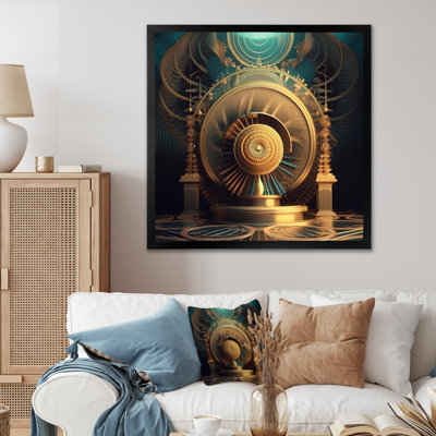 " Futuristic Minimalistic Architecture Retro Blue "
