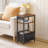 Skinny End Table with Charging Station
