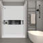 Mur de douche à trois panneaux 96 po x 60 po x 36 po Saramar-42040220