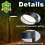 Éclairage de sentier de paysage à basse tension à DEL, éclairage de sentier d'extérieur en métal 12 V, éclairage de passage et de jardin blanc chaud imperméable avec lampe de cour en aluminium robuste à DEL intégrée