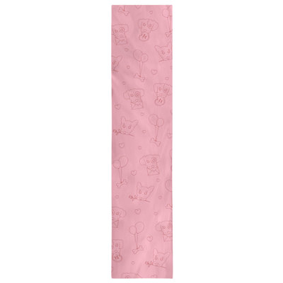 Festive Hol Valentine's Day Dogs Table Runner