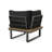 Outdoor Furniture With Aluminum Structure And Faux Wood Accents - Dark Grey Color Construction In