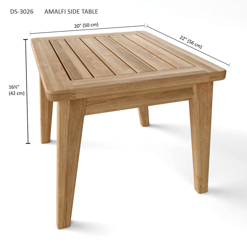 Amalfi Outdoor Teak Side Table