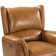 Domingo Genuine Leather Power Recliner With Wingback Design
