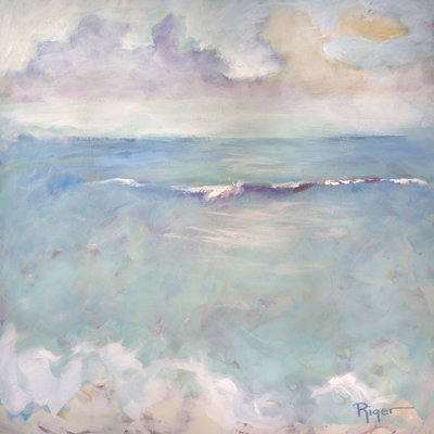 A Day At The Beach III by Sue Riger - Wrapped Canvas Painting
