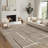 Modern Machine Washable Rug for Living Room Abstract Geometric Non Slip Ultra Thin Throw Rug Foldable Soft Stain Resistant Striped Accent Rug for Bedroom-178736422