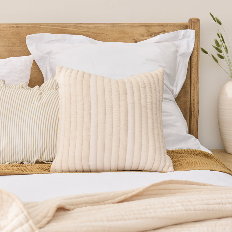 Natural Square Throw Pillow Cover