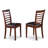 7 Piece Dining Room Table Set Consist of a Rectangle Wooden Table and 6 Faux Leather Kitchen Dining Chairs, 36x60 Inch, Mahogany-839686390-932202462