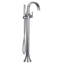 Moen Doux Single Handle Floor Mounted Freestanding Tub Filler with Handshower-1966208432