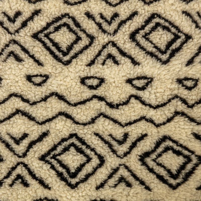 Geometric Fleece Pet Bed, 20cm H x 71cm W x 98cm D