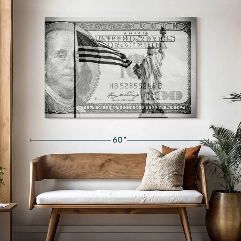 Sireci Manhattan Dollars Liberty, 34" H x 51" W