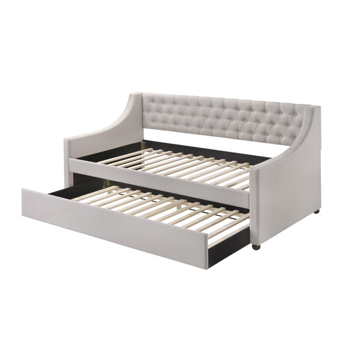 Everly Quinn Upholstered Daybed with Trundle & Reviews | Wayfair