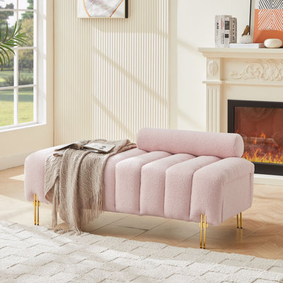 Banc de rangement rembourré avec 2 tiroirs Jerryl