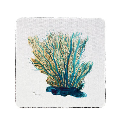 Sous-verre corail blue
