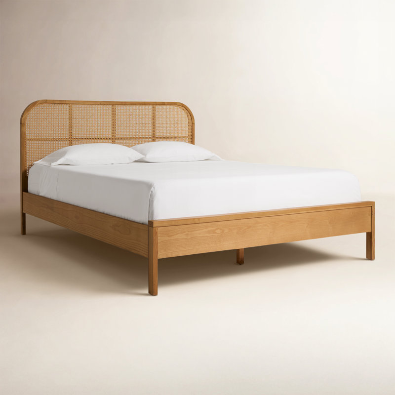Cane Bed, Queen, Natural