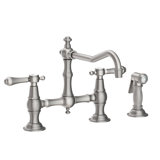 Chesterfield Kitchen Bridge Faucet with Side Spray