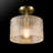 Deshonda Glass Semi Flush Mount