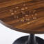 Table de salle à manger ronde en tulipe de style moderne du milieu du siècle, 61 cm (24 po), plateau en bois et pied central.