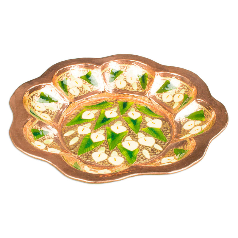 Assiette décorative élégante lilies Keeney