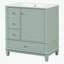 Meuble-lavabo de salle de bain avec lavabo, porte à fermeture douce et 3 tiroirs-175654222
