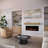 Modern Ember Alfama Fireplace 72 Wood Mantel Shelf with Fluted Reed Details -105011075-105011072
