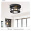 Plafonnier encastré 2 lumières 10 pouces Farmhouse