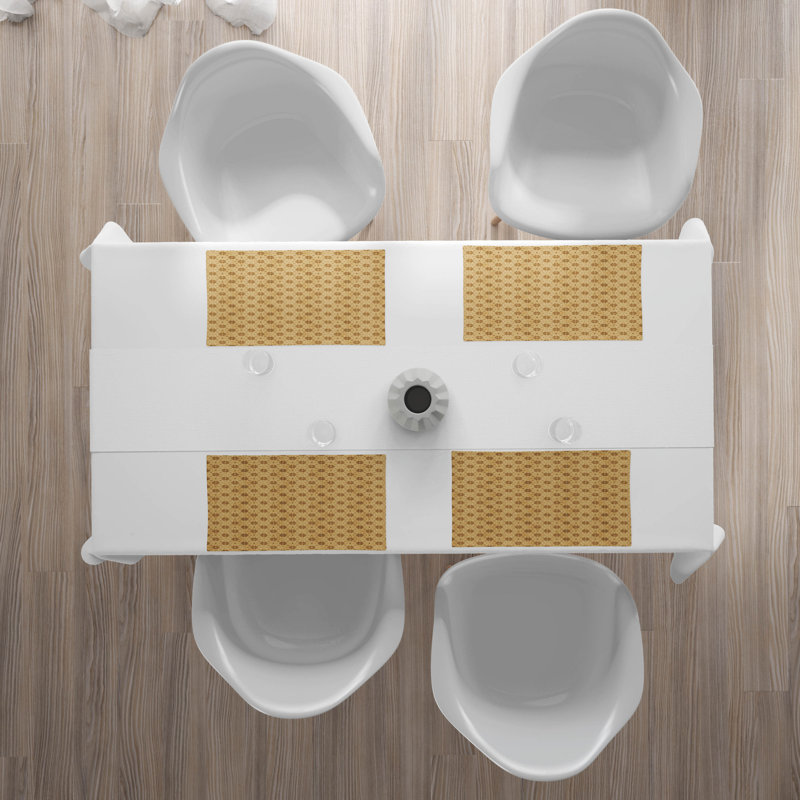 Polyester Floral Rectangle Placemat