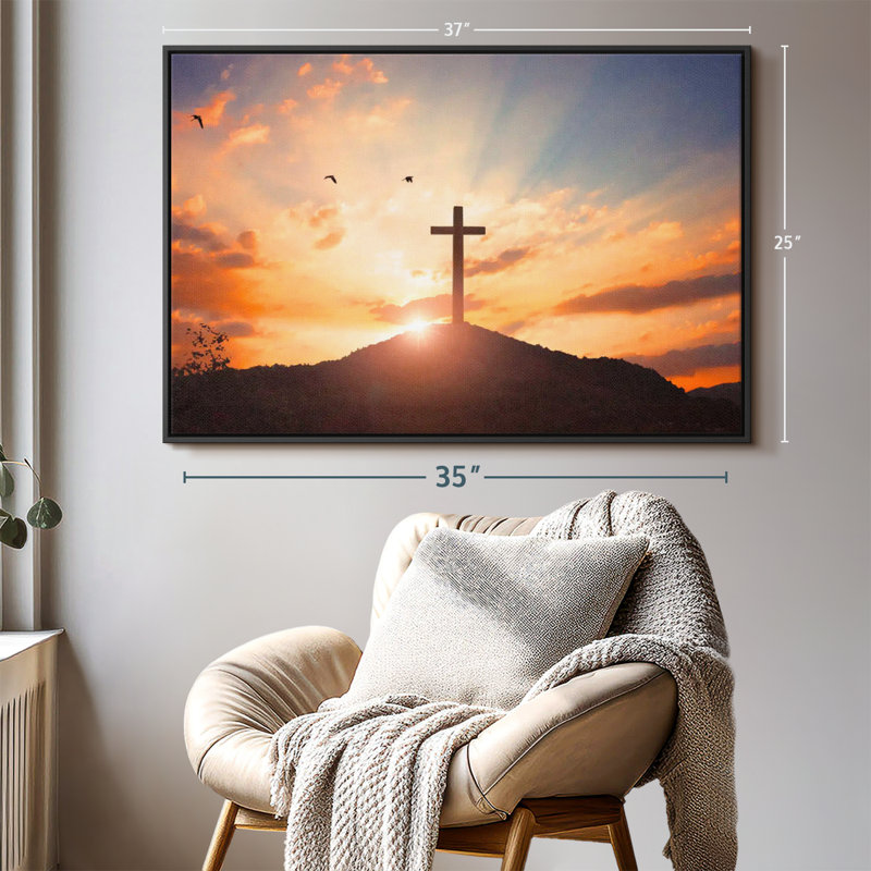 «Sunset Cross Wall Art», H 25 po x l 37 po