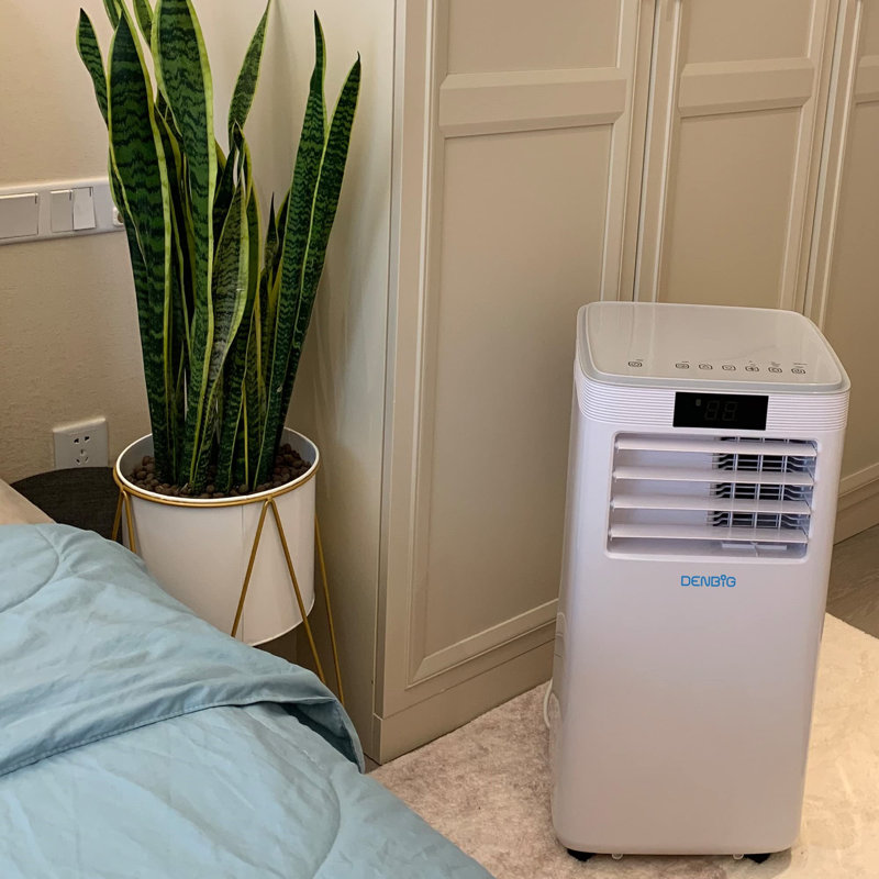 Le climatiseur portatif 9 000 BTU (6100 BTU DOE) refroidit 215 pieds carrés avec télécommande et écran tactile