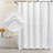 Jasielle Chevron Shower Curtain with Hooks Included-1023157598-1023157586