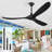 3 Blades Solid Wood Modern Ceiling Fan With Remote Control-910377622-910377623